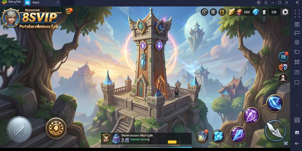 Screenshot gameplay Tower Defense yang epik dalam 8SVIP.