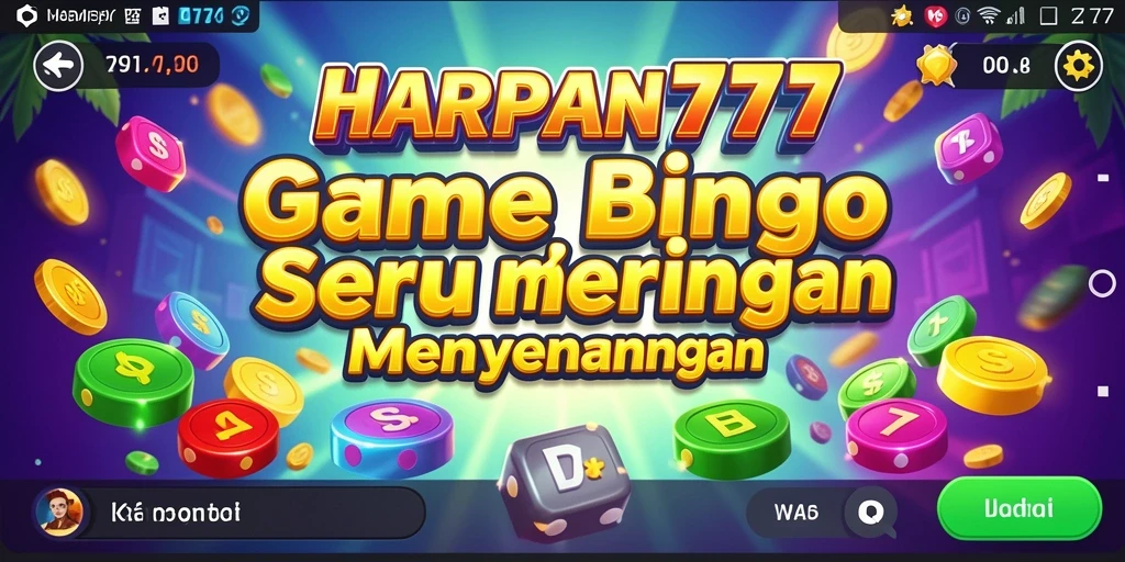 Tampilan menarik gameplay Bingo di HARAPAN777.