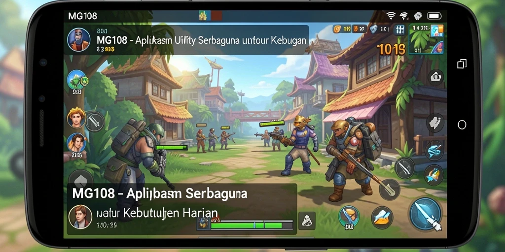 Screenshot utama MG108 menampilkan antarmuka aplikasi Utility yang intuitif.