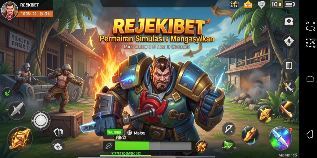 Tampilan menarik dari gameplay REJEKIBET dalam simulasi interaktif.