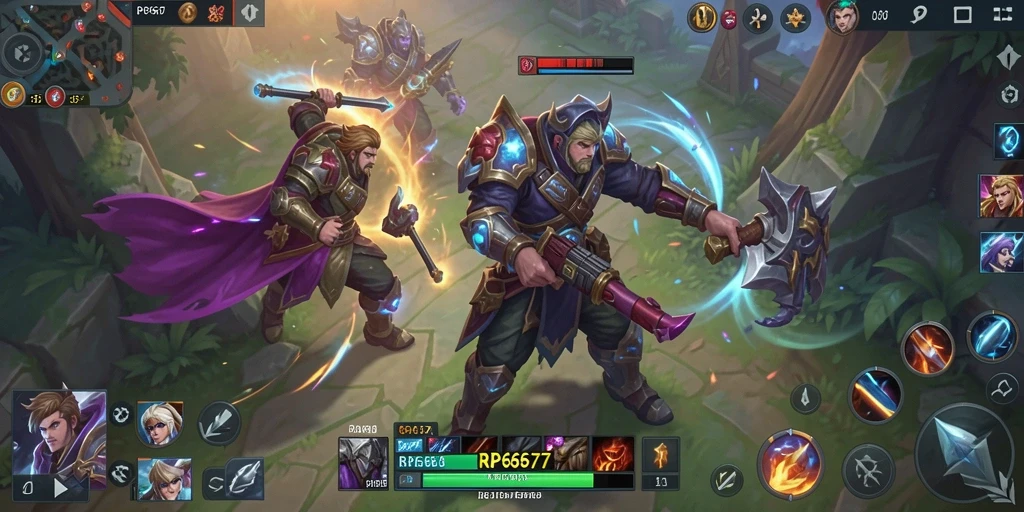 Gameplay seru dalam pertarungan tim di RP6677.