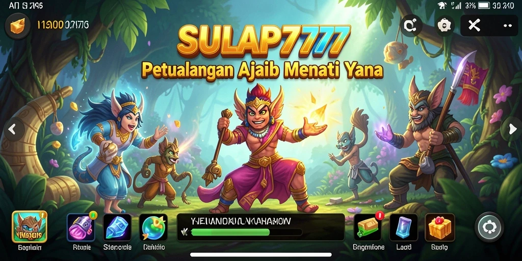 Tampilan gameplay SULAP777 yang penuh petualangan dan keajaiban.