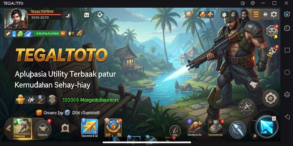 Screenshot utama TEGALTOTO menampilkan antarmuka aplikasi yang sederhana dan intuitif.