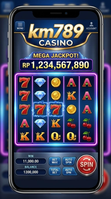 Screenshot aplikasi dengan pilihan kategori di km789.